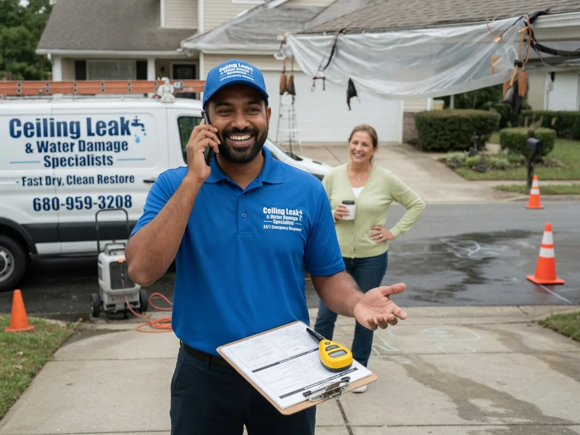 Ceiling Leak Cleanup Lott, TX FAQs